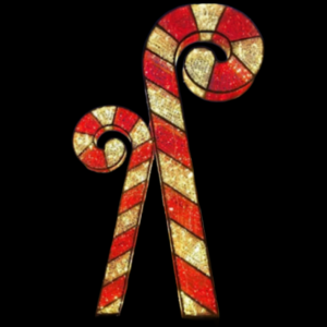 Candy Cane Pair Sculpture